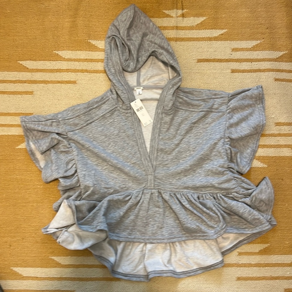 Anthropology Hoodie Shirt - XS Gray Heather